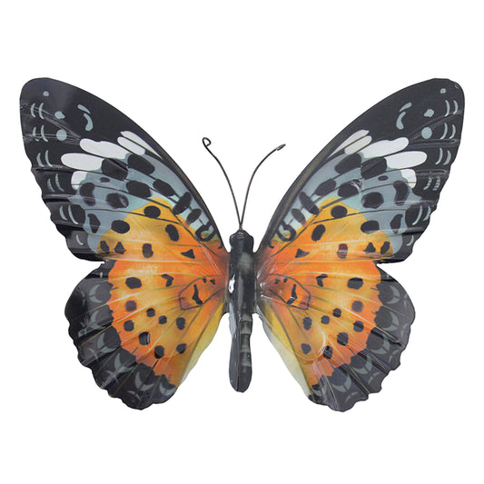 Large Butterfly Orange ⸱ kovový oranžový motýľ
