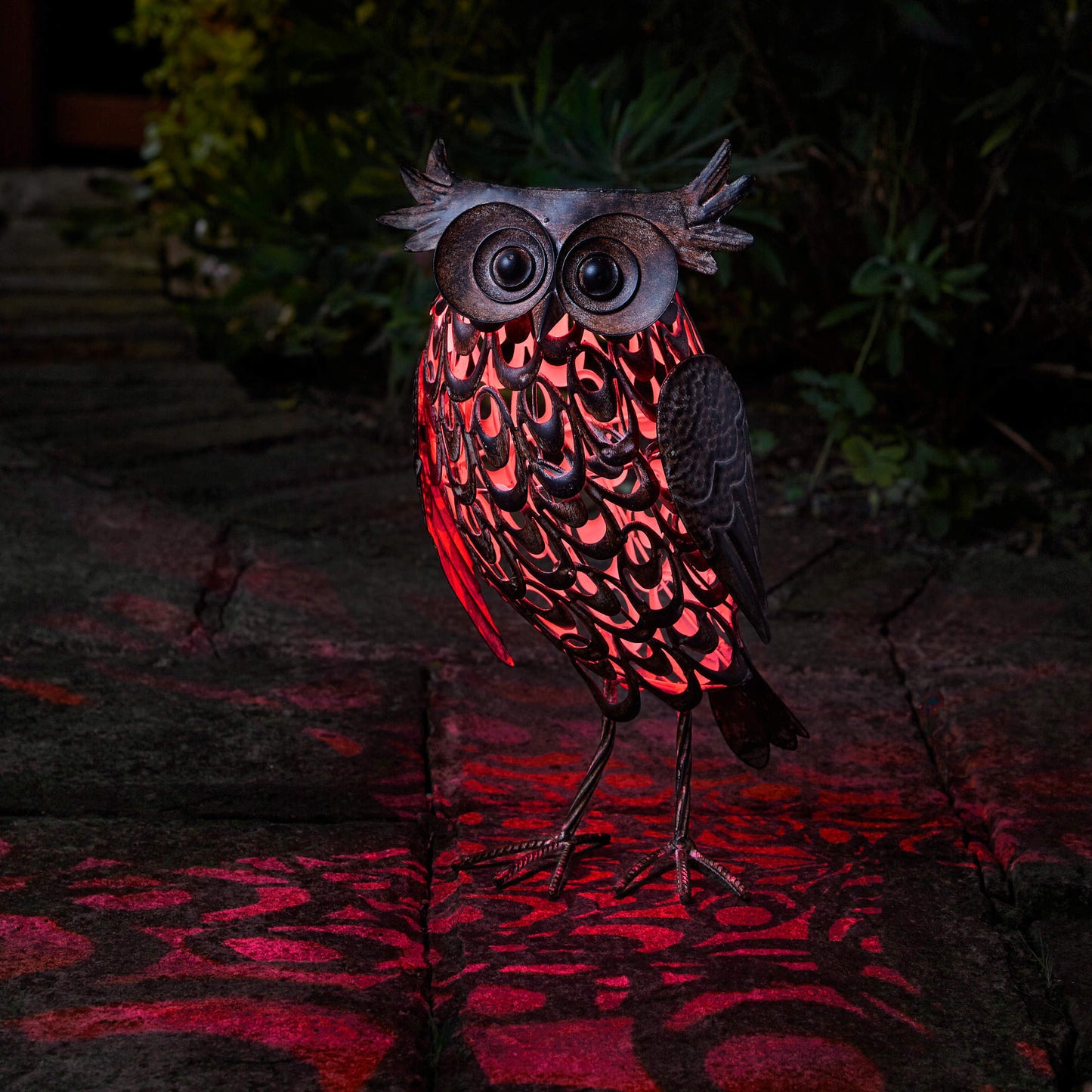 Silhouette Giant Owl ⸱ solárna dekorácia